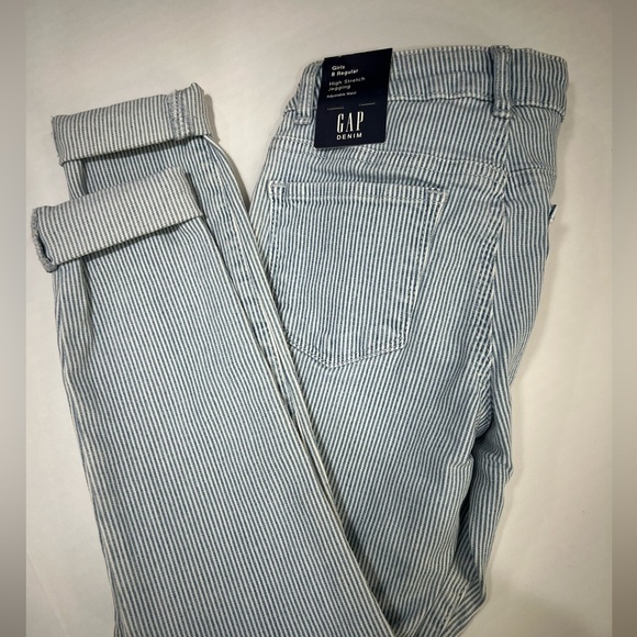 GAP Women's Blue Striped Jeans - Picture 3 of 8